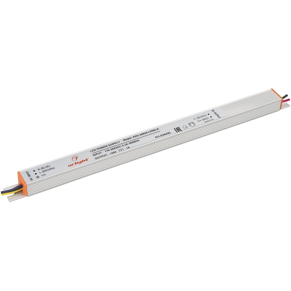 

Блок питания ARV-24024-LONG-A (24V, 1A, 24W) Arlight ARV 026420, Серый, ARV 26420