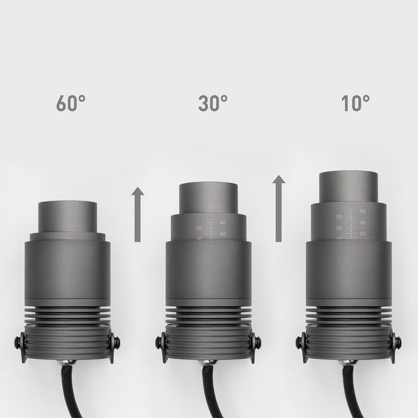 

Прожектор светодиодный уличный ALT-RAY-ZOOM-R61-12W Warm3000 (DG, 10-60 deg, 230V) (Arlight, IP67 Металл) 026447(2), Серый, Ray 026447(2)