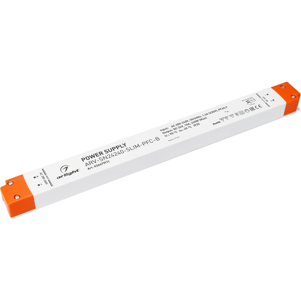 

Блок питания ARV-SN24240-SLIM-PFC-B (24V, 10A, 240W) (Arlight, IP20 Пластик) 026679(1), ARV-SN 026679(1)