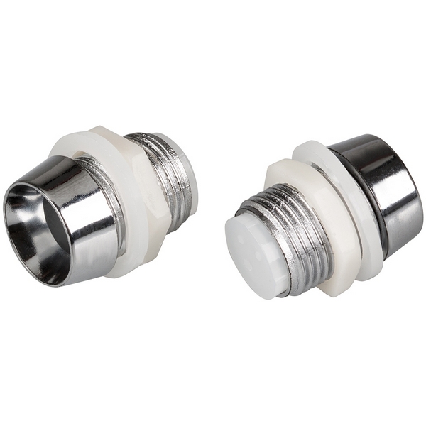 

10PC Держатель 10мм (хром. пластик, с гайкой) (Arlight, 10мм (круглый)) 026710, 026710