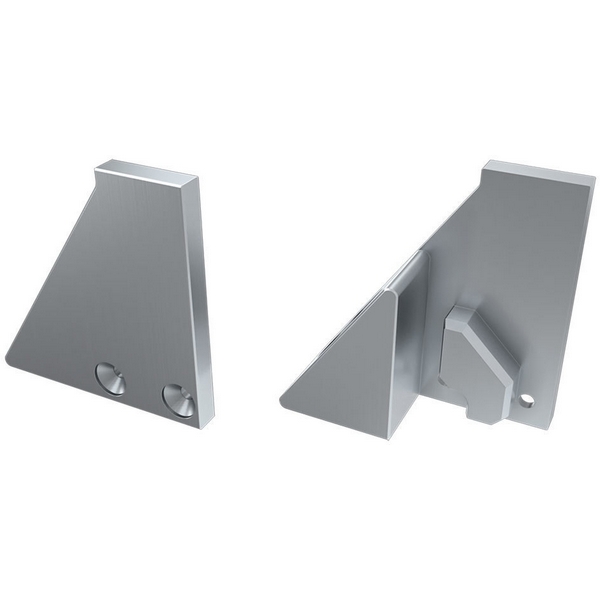 

Заглушка для ALM-GLASS-6 с опорой левая глухая (Arlight, Металл) 026729 (2 шт.), Серый, Alm 026729