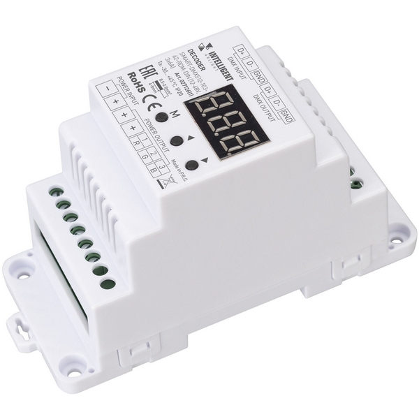 

Декодер INTELLIGENT ARLIGHT SMART-DMX512-103-62-RDM-DIN (12-48V, 3x6A) (IARL, IP20 Пластик) 027126(1) Arlight, 027126(1)
