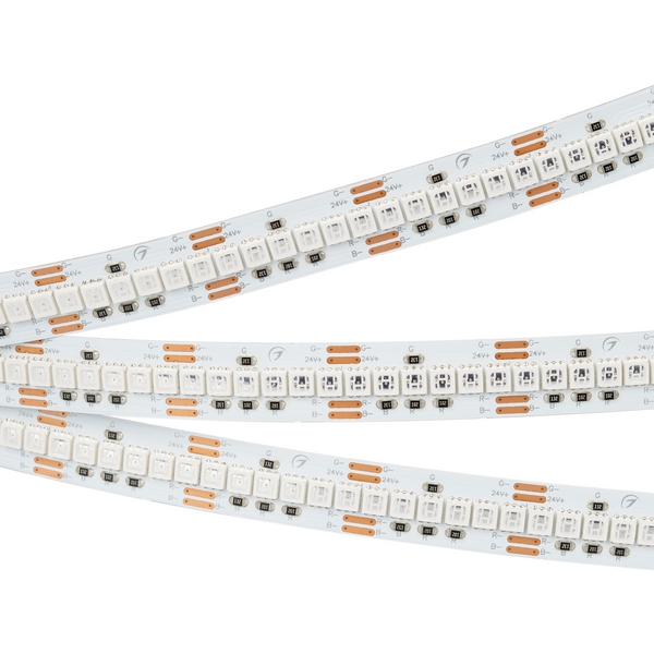 

Светодиодная лента RT-G240-12mm 24V RGB (18 W/m, IP20, 3838, 5m) (Arlight, Открытый) 028257(2) (5 шт.), RT открытая 028257(2)