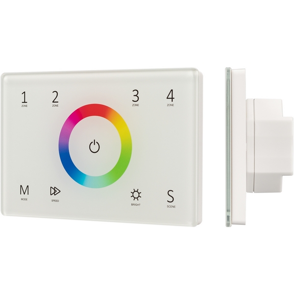 

Панель Sens SMART-P83-RGB White (230V, 4 зоны, 2.4G) (Arlight, IP20 Пластик, 5 лет) 028402, Белый, 028402