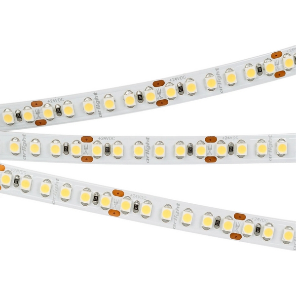 Изображение товара Светодиодная лента Arlight 24V теплый белый 3000K 180 диодов/м IP20