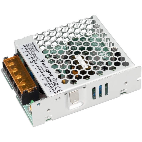 

Блок питания JTS-35-24-FA (24V, 1.5A, 35W) (IP20 Сетка) Arlight 028781, Серый, 28781