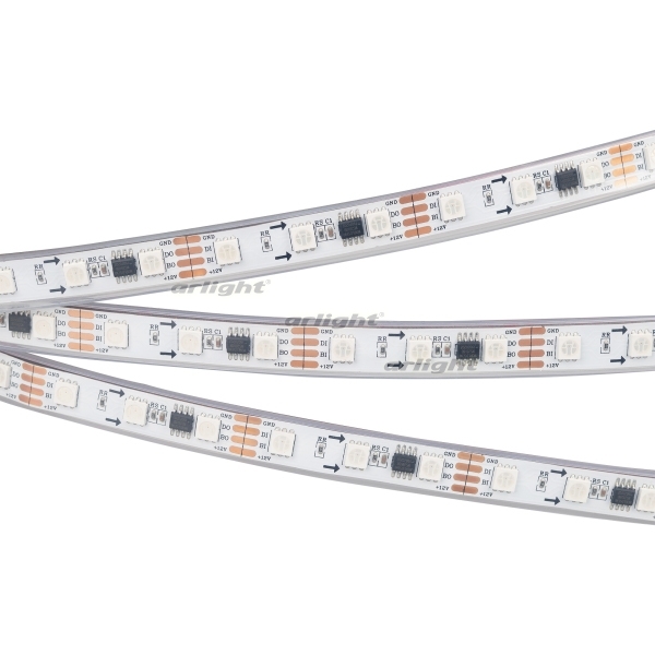 

Светодиодная лента SPI-5000PGS-RAM-5060-60 12V Cx3 RGB-Auto (12mm, 12W/m, IP67) (Закрытый, IP67) 029448 (Arlight), SPI герметичная 029448