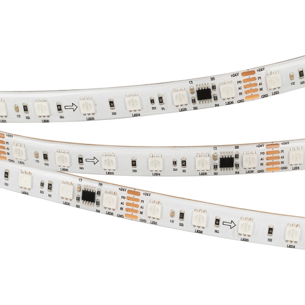 

Лента DMX-5000SE-5060-60 24V Cx6 RGB (12mm, 14.4W/m, IP65) (Закрытый, IP65) 029759 (Arlight), 29759