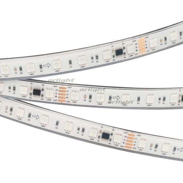 

Светодиодная лента DMX-5000PGS-5060-60 24V Cx6 RGB (14mm, 14.4W/m, IP67) (Закрытый, IP67) 029761 (Arlight), Белый, DMX 029761