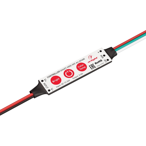 

Контроллер SMART-MINI-MIX (12-24V, 2x2A) (Arlight, IP20 Пластик, 5 лет) 031605, Черный, 031605