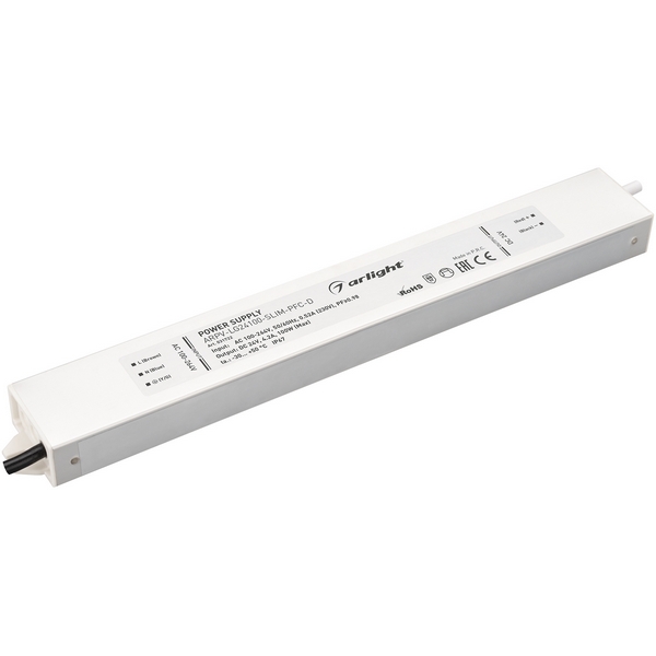 

Блок питания ARPV-LG24100-SLIM-PFC-D (24V, 4.2A, 100W) (Arlight, IP67 Металл, 5 лет) 031722, Белый, ARPV-LG 031722