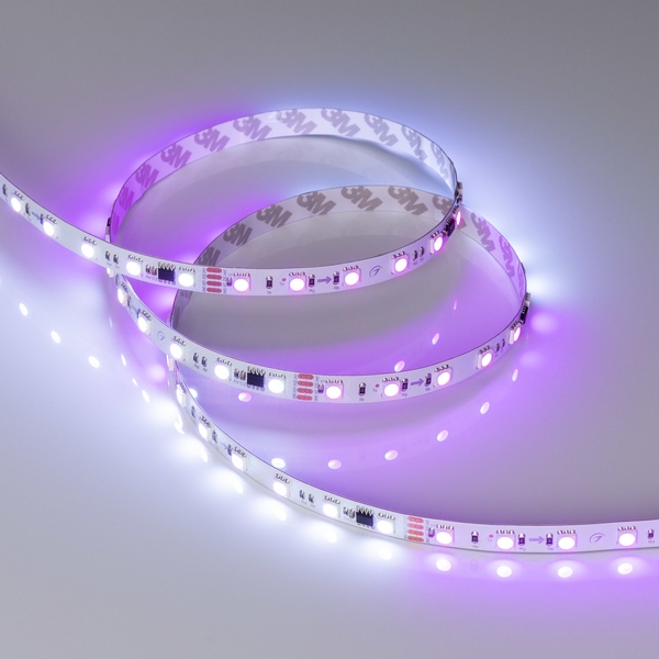 

Светодиодная лента SPI-B60-10mm 24V RGB-PX6-RAM (15 W/m, IP20, 5060, 5m) (Arlight, бегущий огонь) 033447 (5 шт.), SPI открытая 033447