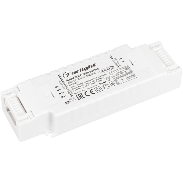 

Блок питания ARJ-SP-35-PFC-DALI2-A (35W, 3-40V, 0.7-1.05 A) (Arlight, IP20 Пластик) 033811, ARJ 033811