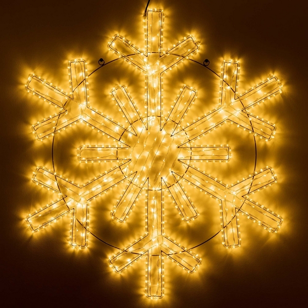 

Световая фигура светодиодная ARD-SNOWFLAKE-M11-1250x1200-604LED Warm (230V, 36.5W) (Ardecoled, IP65) 034261, 034261