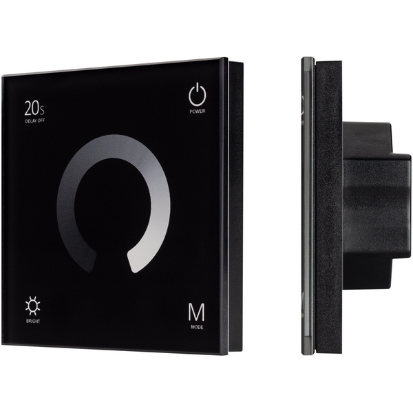

Панель SMART-P4-DIM-G-IN Black (12-24V, 4x3A, Sens, 2.4G) (Arlight, IP20 Пластик, 5 лет) 034778, Черный, 034778