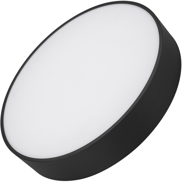 

Потолочный светильник LED круглый SP-RONDO-R350-30W Warm3000 (BK, 120 deg, 230V) (Arlight, IP40 Металл) 034810, Черно-белый, Rondo 034810