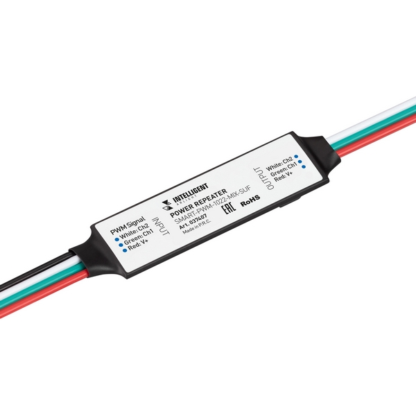 

INTELLIGENT Усилитель SMART-PWM-1022-MIX-SUF (12-24V, 2x2.5A) (IARL, IP20 Пластик, 5 лет) 037407 Arlight, Черный, 037407