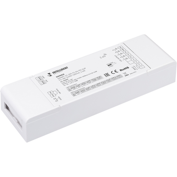

INTELLIGENT ARLIGHT Диммер SMART-CC-205-72-SH-PD-SUF (12-48V, 5x350-1200mA, 2.4G) (IARL, IP20 Пластик, 5 лет) 038209 Arlight, 038209