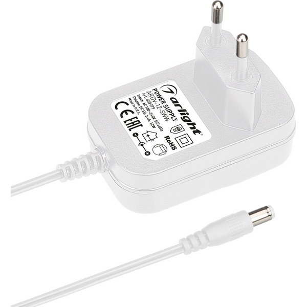 Изображение товара Блок питания ARDV-12-5WW 5V 2.4A 12W адаптер Arlight