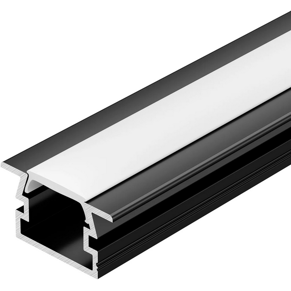 Изображение товара Профиль для светодиодной ленты PDS-FS-3000 ANOD BLACK из алюминия для контурной подсветки