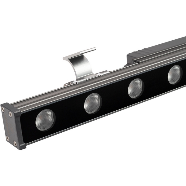 

Линейный прожектор LED AR-LINE-500-9W Warm3000 (GR, 15x60 deg, 230V) (Arlight, IP65 Металл, 3 года) 041724, LINE WALLWASHER 041724