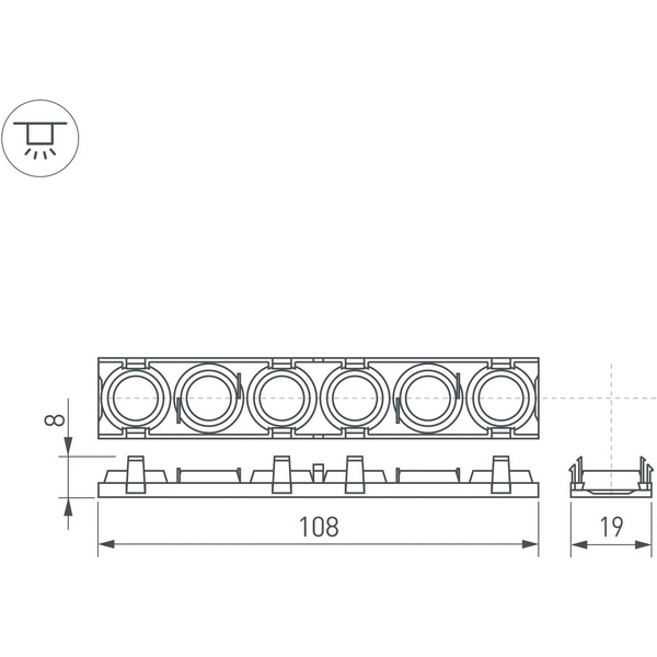 

Экран линзованный SL-LINE-W20-55deg-540 (Arlight, Пластик) 041793, Черный, SL-LINE 041793