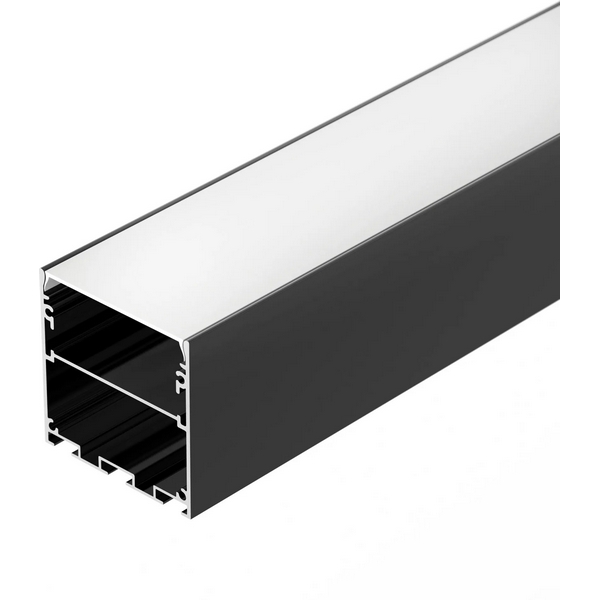 Изображение товара Профиль LINE-S-5050-3000 BLACK для светодиодных лент алюминий 300 см