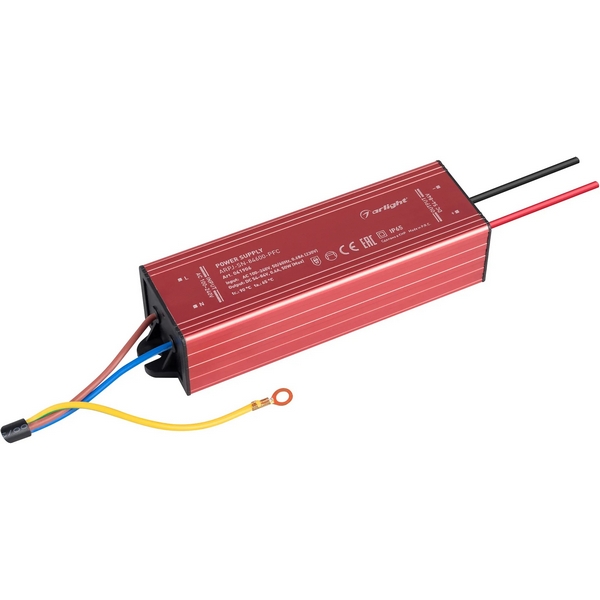 

Блок питания ARPJ-SN-84600-PFC (50W, 54-84V, 600mA) (Arlight, IP65 Металл, 3 года) 041906, ARPJ 041906