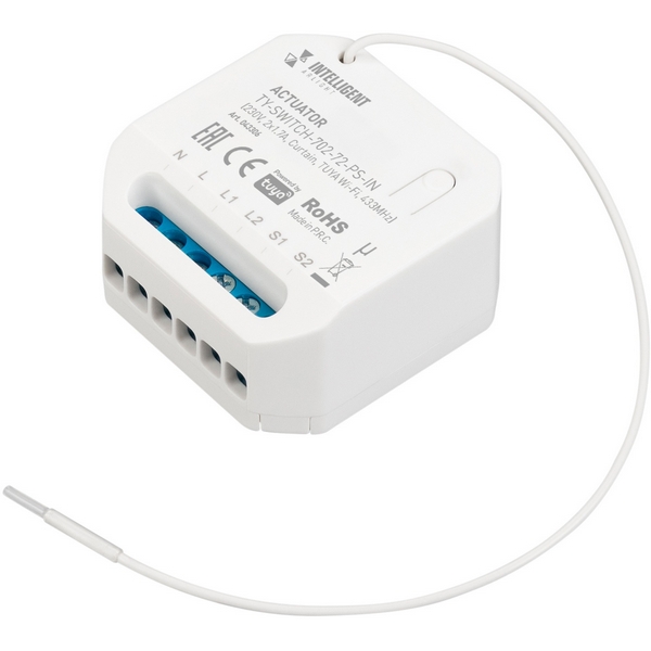 Изображение товара Умный актуатор Arlight TY-SWITCH-702-72-PS-IN Wi-Fi и 433МГц для автоматизации дома Изображение товара Умный актуатор Arlight TY-SWITCH-702-72-PS-IN Wi-Fi и 433МГц для автоматизации дома