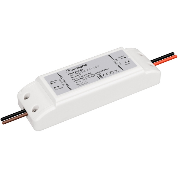 

Фильтр ШИМ SPV-PFL-24010-A DC/DC (12-24V, 10A) (Arlight, IP20 Пластик, 2 года) 043646, SPV 043646