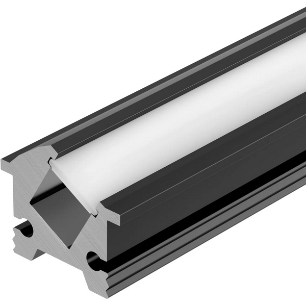 Изображение товара Профиль SL-BEVEL-H12-F13-2000 ANOD BLACK для светодиодной ленты