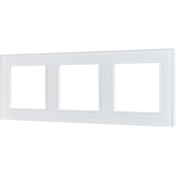 

Рамка стеклянная FRM-GLARE-GS-3-WH (Arlight) 043799, Белый, 043799