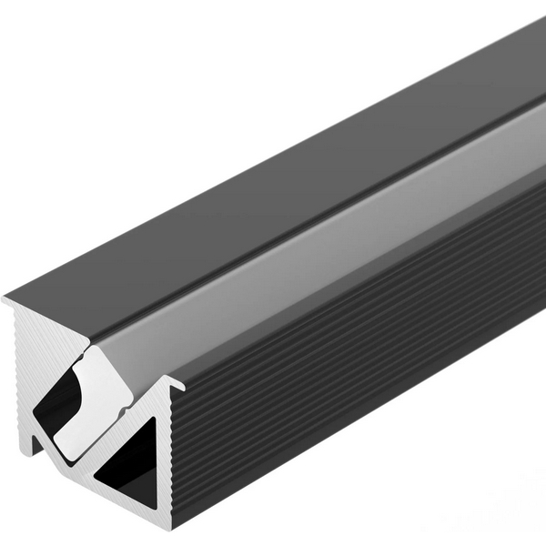 Изображение товара Профиль для светодиодной ленты SL-BEVEL 44084 Алюминий черный 200 см