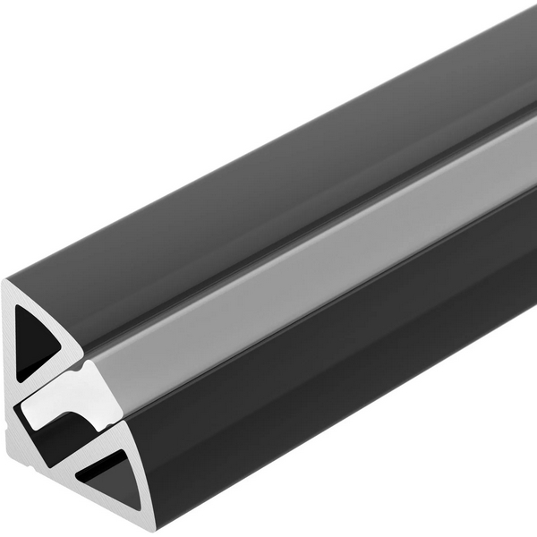 Изображение товара Профиль для светодиодной ленты SL-KANT-H11-2000 ANOD BLACK от Arlight алюминий