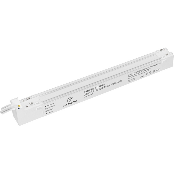 

Блок питания ARV-SP-48100-MAG-VIBE-WH (48V, 2.1A, 100W) (Arlight, IP20 Пластик, 5 лет) 044201, ARV-SP 044201