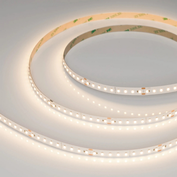 Изображение товара Светодиодная лента 2835 UL-A126-10mm 24V Warm3000 (8 W/m, IP20, 5m) (Arlight, высок.эфф.165 лм/Вт) 044497