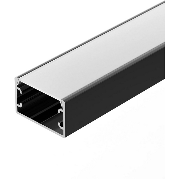 Изображение товара Профиль для светодиодной ленты PLS-LOCK ANOD BLACK 300 см от Arlight