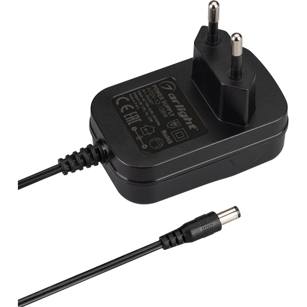 

Блок питания ARDV-12-12BW (12V, 1A, 12W) (Arlight, Адаптер, 3 года) 044831, Черный, ARDV 044831