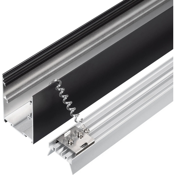 Изображение товара Профиль для светодиодных лент Arlight LINE-5075-HONEYCOMB-2000 BLACK алюминий 200 см