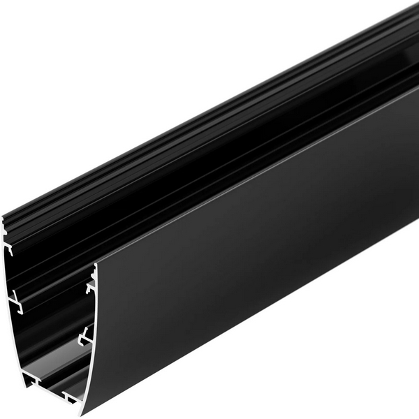 Изображение товара Профиль для светодиодных лент Arlight LINE-5075-U-HONEYCOMB-2000 черный алюминий 200 см