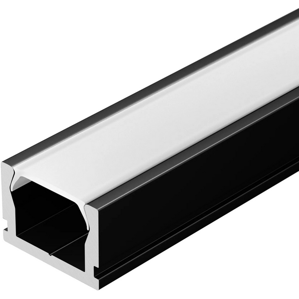 Изображение товара Профиль для светодиодной ленты Arlight PIK-1007-2000 ANOD BLACK 200 см алюминий