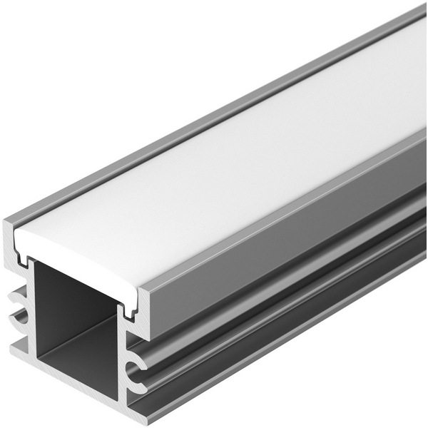 Изображение товара Профиль FLOOR18-H15-3000 ANOD для светодиодной ленты из алюминия 3 м