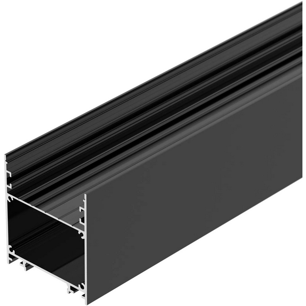 Изображение товара Профиль для светодиодных лент Arlight LINE-6070-2000 ANOD BLACK алюминий 200 см