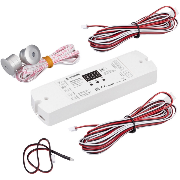 

INTELLIGENT ARLIGHT Контроллер лестничный SMART-SPI-302-62-SH-SUF (12-24V, Stair) (IARL, IP20 Пластик, 5 лет) 046486 Arlight, 046486