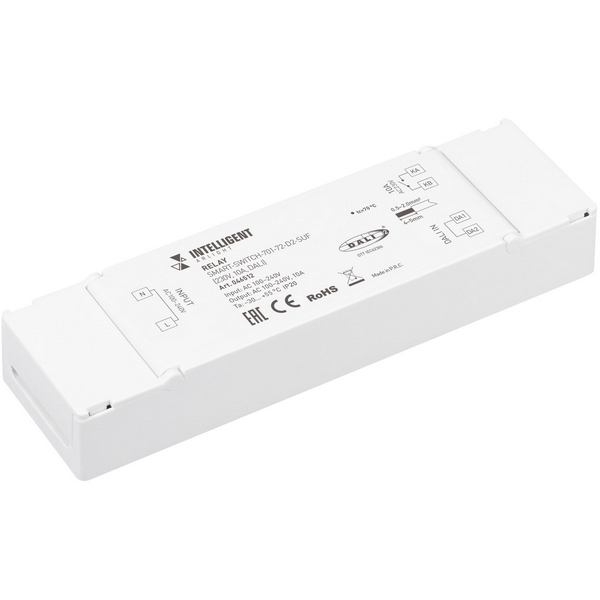 

INTELLIGENT ARLIGHT Релейный модуль SMART-SWITCH-701-72-D2-SUF (230V, 10A, DALI) (IARL, IP20 Пластик, 5 лет) 046512 Arlight, 046512