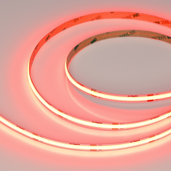 Изображение товара Светодиодная лента COB-X480-8mm 24V красная 5м Arlight 047739