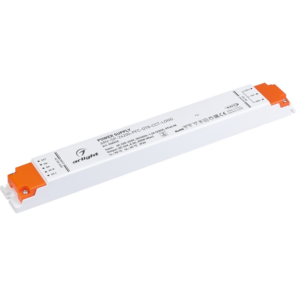 

Блок питания ARV-SP-24200-PFC-DT8-CCT-LONG (24V, 8.33A, 200W) (Arlight, IP20 Пластик, 5 лет) 048240, ARV-SP 048240