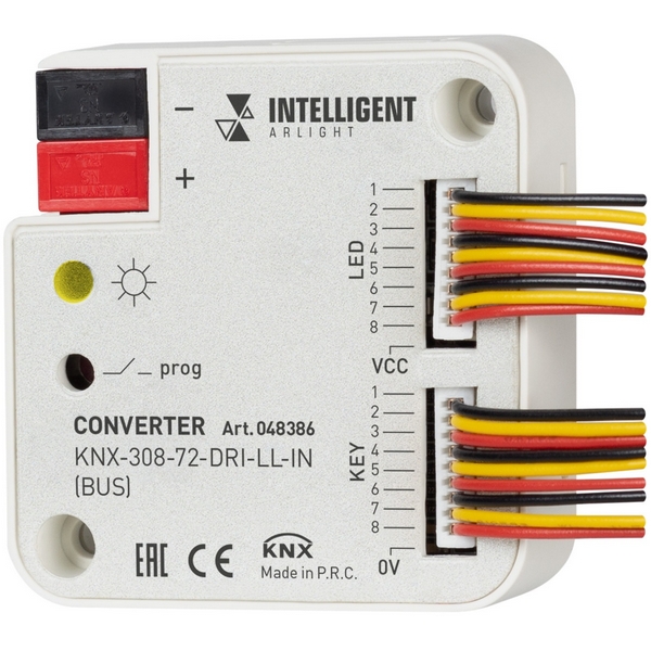 

INTELLIGENT ARLIGHT Конвертер KNX-308-72-DRI-LL-IN (BUS) (IARL, IP20 Пластик, 2 года) 048386 Arlight, 048386