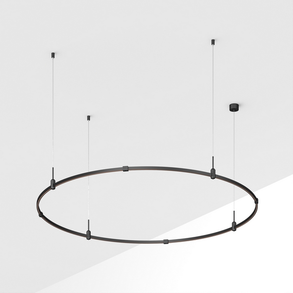 Изображение товара Основание (шинопровод накладной/подвесной) 48V ART-APRIORI-ROUND-HANG-R1800 (BK) (Arlight, IP20 Металл) 048492