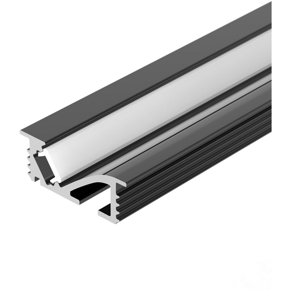 Изображение товара Профиль SL-BEVEL-W21-F-2000 ANOD BLACK для светодиодов